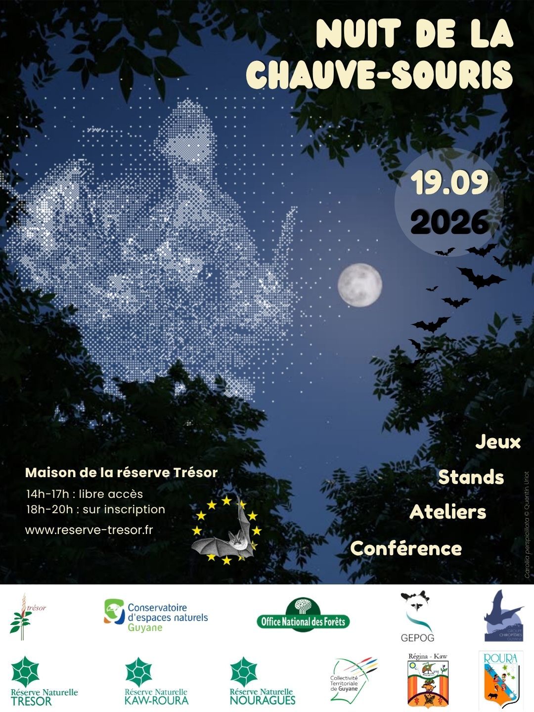 Nuit de la chauve-souris sur la Réserve Naturelle Tré